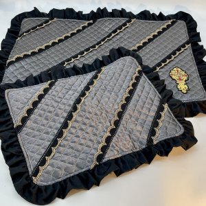 画像1: アンサンブルマット　2枚組　サイズ約65×44センチ•43×35センチ (1)